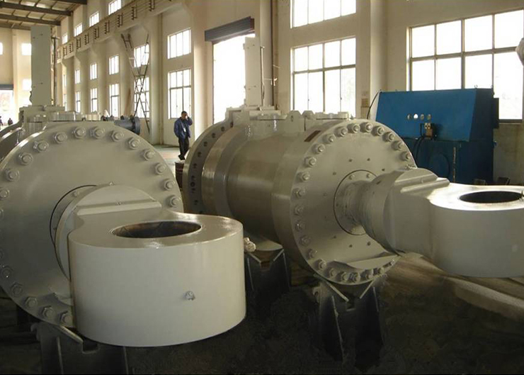 溪洛渡電站水輪機接力器，單機容量70萬千瓦